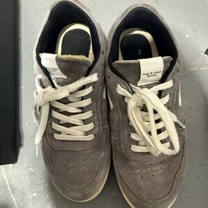 rag & bone Gray Sneakers Classic Low-Top Design